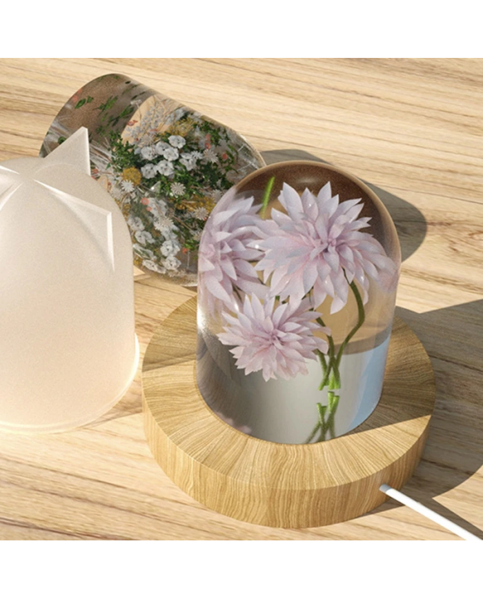 Abajur Epoksi ve Mum Kalıbı - Hobi Silikon Kalıbı -Kod:1148