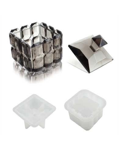 Epoksi,Beton Şekerlik, Saklama Kutusu Kalıbı -Kod:1156