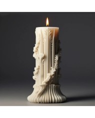 Bitki Asma Model Roma Sütun Mum Kalıbı Kod:1182