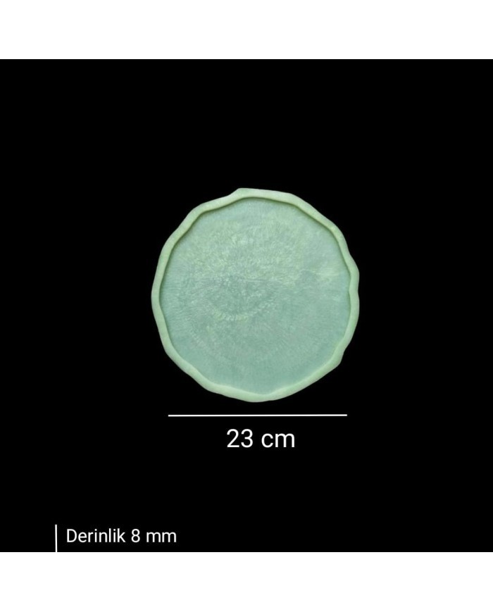 23 cm - Kavisli Yuvarlak Tepsi Kalıbı