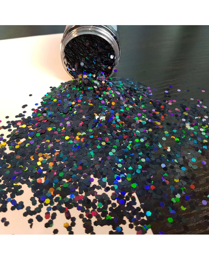 Epoksi Süsleme Glitter Pul Altıgen Füme-5 gr