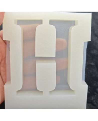 H Harfi Epoksi Beton Mum Kalıp - L Boy