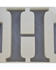 H Harfi Epoksi Beton Mum Kalıp - L Boy