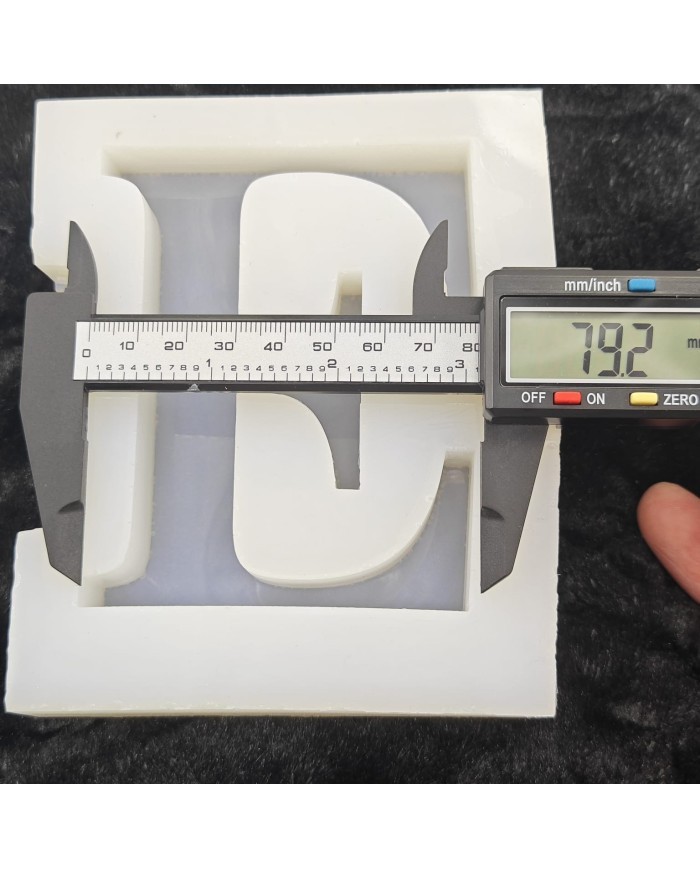 E Harfi Epoksi Beton Mum Kalıp - L Boy