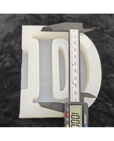 D Harfi Epoksi Beton Mum Kalıp - L Boy