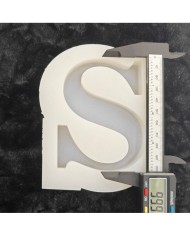 S Harfi Epoksi Beton Mum Kalıp - L Boy