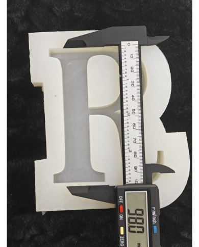 R Harfi Epoksi Beton Mum Kalıp - L Boy