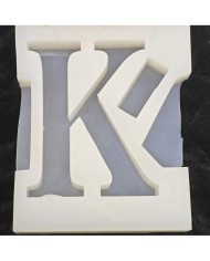 K Harfi Epoksi Beton Mum Kalıp - L Boy