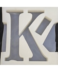K Harfi Epoksi Beton Mum Kalıp - L Boy