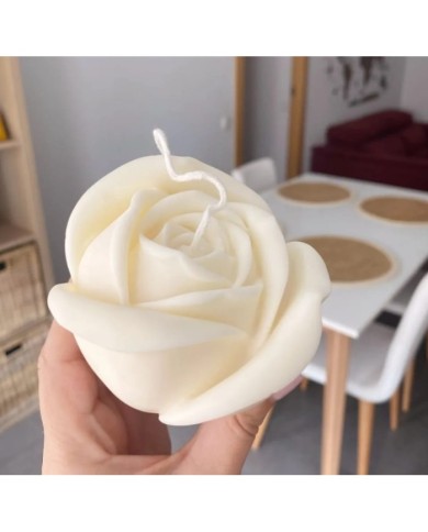 Beton ve Mum Kalıbı Gül Kalıbı 10x8 cm - Kod: 1225