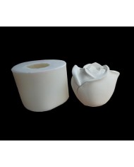 Beton ve Mum Kalıbı Gül Kalıbı 10x8 cm - Kod: 1225