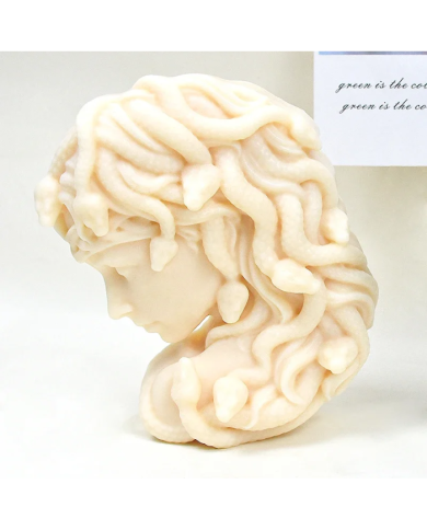 Medusa Şekli Reçine Epoksi Hobi Silikon Mum Kalıbı - Kod:1172