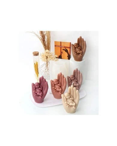 Melek Bebek Şekli - Reçine Epoksi Hobi Silikon Mum Kalıbı - Kod:1171