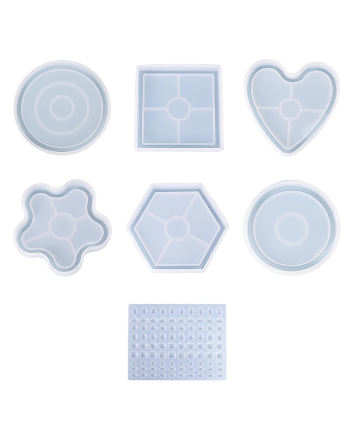 Kalp Şekli Reçine Epoksi Hobi Silikon Kalıp - Kod: 1173