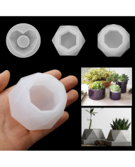 Şamdanlık ve Sukulent Saksı Kalıbı - Beton Reçine Epoksi Hobi Silikon Kalıbı