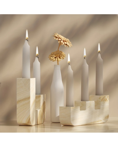 Basamaklı Şamdanlık Kalıbı- Kod:1190