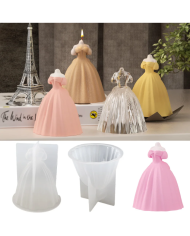 Düğün Elbisesi Mumluk Epoksi Reçine Hobi Kalıp - Kod:1189