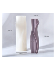 Vazo Şekli Geometrik Mum Kalıbı - Hobi Silikon Kalıbı -Kod:1147