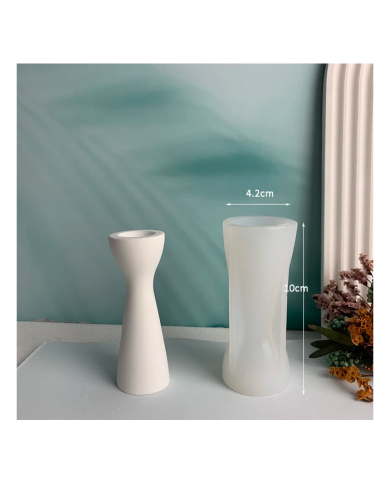 İnce Belli Şamdan Silikon Kalıp 10cm x 4.2cm Kod:1196