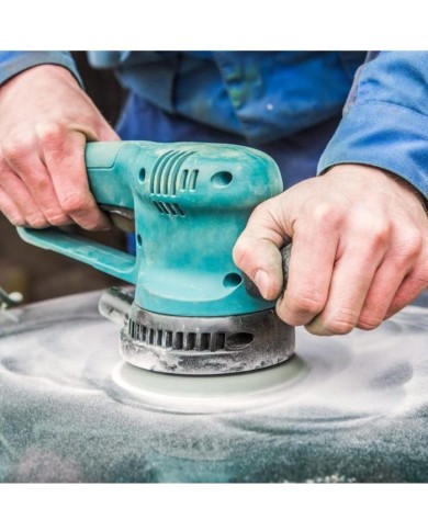 5 Adet - Karbosan ACR31/P400 - 7 Delikli - Sarı - Cırt Zımpara