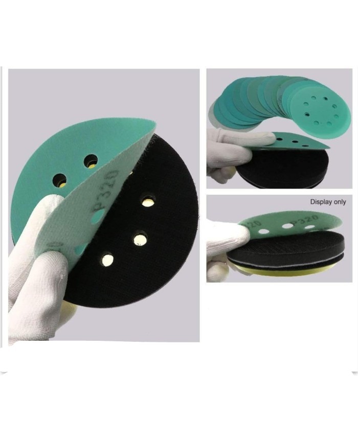 5 Adet - Karbosan ACR31/P400 - 7 Delikli - Sarı - Cırt Zımpara