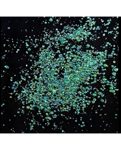 Su Yeşili Rengi Uçan Baloncuk Cam Boncuk Deliksiz 10 Gr