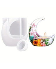 Ay Şekli Epoksi Reçine Silikon Kalıp Kod:1204