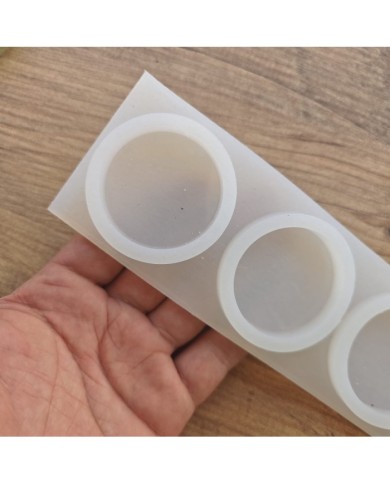 Reçine Epoksi Magent Kalıp - Deliksiz Çoklu Yuvarlak - E00/1