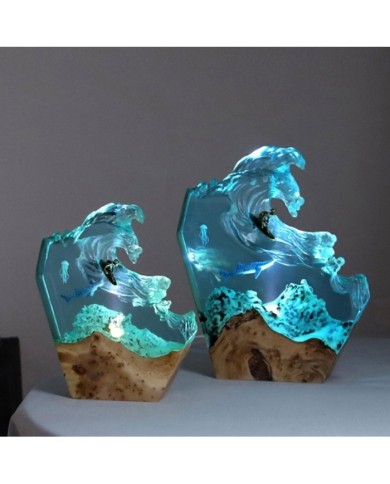 Deniz Dalgası Epoksi Reçine Silikon Kalıbı - Hobi Silikon Kalıbı -Kod:1220