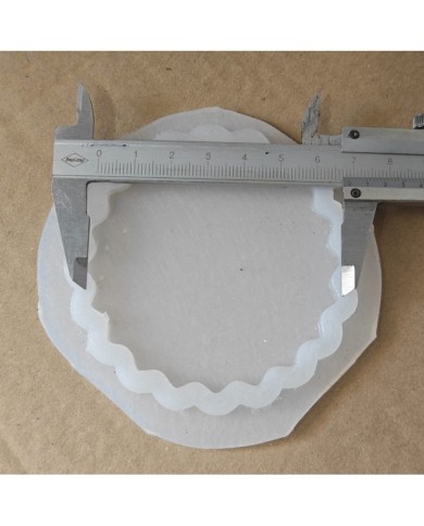 1 Adet -4lü Reçine Epoksi Tırtıklı Magent Kalıp - Kod: