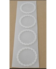 1 Adet -4lü Reçine Epoksi Tırtıklı Magent Kalıp - Kod: