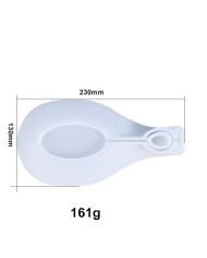 Oval Kaşıklık Epoksi Kalıbı - Hobi Silikon Kalıbı Kod: 1214