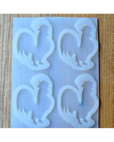 Denizli Horozu Epoksi Kalıbı 4'lü - Kod: SN1251