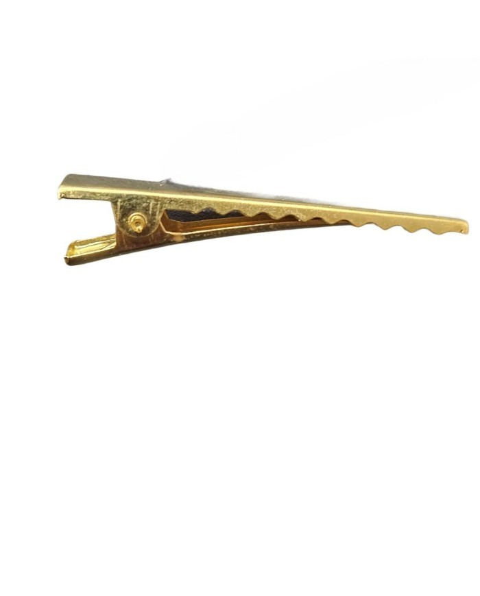 Parlak Altın Renkli Timsah Klips - 4cm - 50 Adet