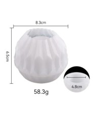 Küre Desenli Mumluk - Hobi Silikon Kalıbı - Kod:305