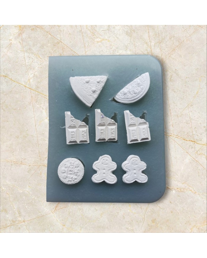 Mini Figürler Epoksi ve Beton Silikon Kalıp - Kod: