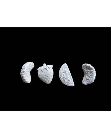 Mini Meyve Figürler Epoksi ve Beton Kalıp - Kod: