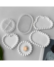 Bubble Kalp Tabak Epoksi ve Beton Silikon Kalıp - Kod: 1026D