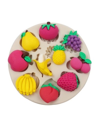 10'lu Meyve Desenli Epoksi Beton ve Mum Kalıbı - Kod: 1131B