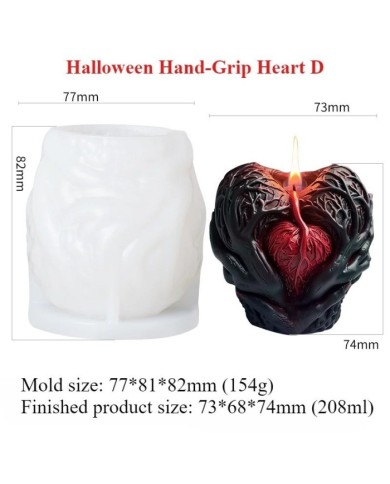 Aşkın Kalbi Epoksi Mum ve Beton Kalıbı - Kod: 1203B