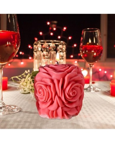 Gül Buketi Epoksi Mum ve Beton Kalıbı - Kod: 1170B