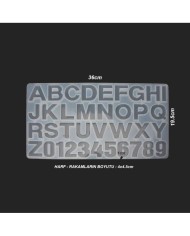 1Adet Harf Reçine Epoksi Kalıbı -Kod:220