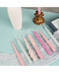 Pimli Şamdan Dal Mum Kalıbı - Hobi Silikon Kalıbı -KOD 1255C