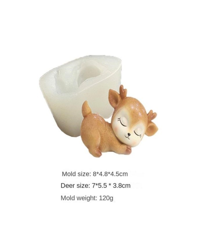 Sevimli geyik figürü Yan Yatan Model Kod M2