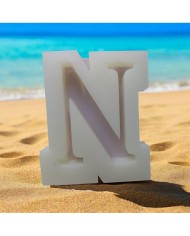 N Harfi Epoksi Beton Mum Kalıp - L Boy