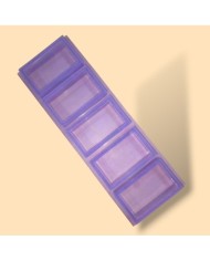 5 Adet Dikdörtgen Reçine Epoksi, Çoklu Mum,Sabun ve Beton Kalıbı 8 cm