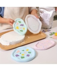 Asimetrik Tepsi Bardak Altı Reçine Epoksi ve Beton Kalıbı - Kod:1271