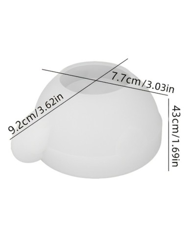 Aşk Kalpli Çay Fincanı- Epoksi ve Beton Kalıbı  -Kod:1273