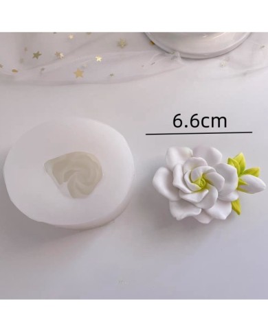 Tomurcuk Gül Çiçeği Epoksi Mum ve Beton Kalıbı - Kod: 1275