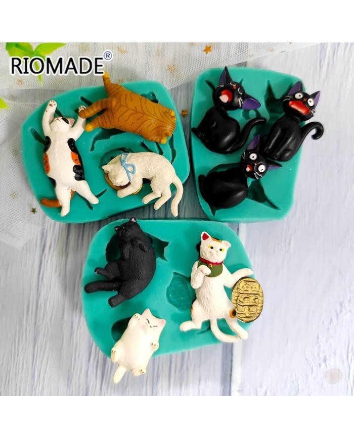 Modern & Asil Kedi Silikon Reçine Epoksi Silikon Mum Kalıbı - Kod:M10